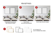 Christmas Frame & Wall Mockup Bundle, a Print Template by Yuri-U (Thumbnail 3 of 22)