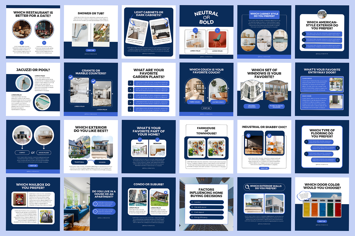 Real Estate Interactive Polls FB, a Social Media Template by The Blog Creative (Photo 4 of 6)