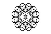Modern Black and White Mandala Pack, a Decorative Illustration by NJ Himel (Thumbnail 15 of 101)