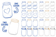 Royal Blue Jar Vectors & Clipart, an Illustration by Amanda Ilkov (Thumbnail 3 of 4)