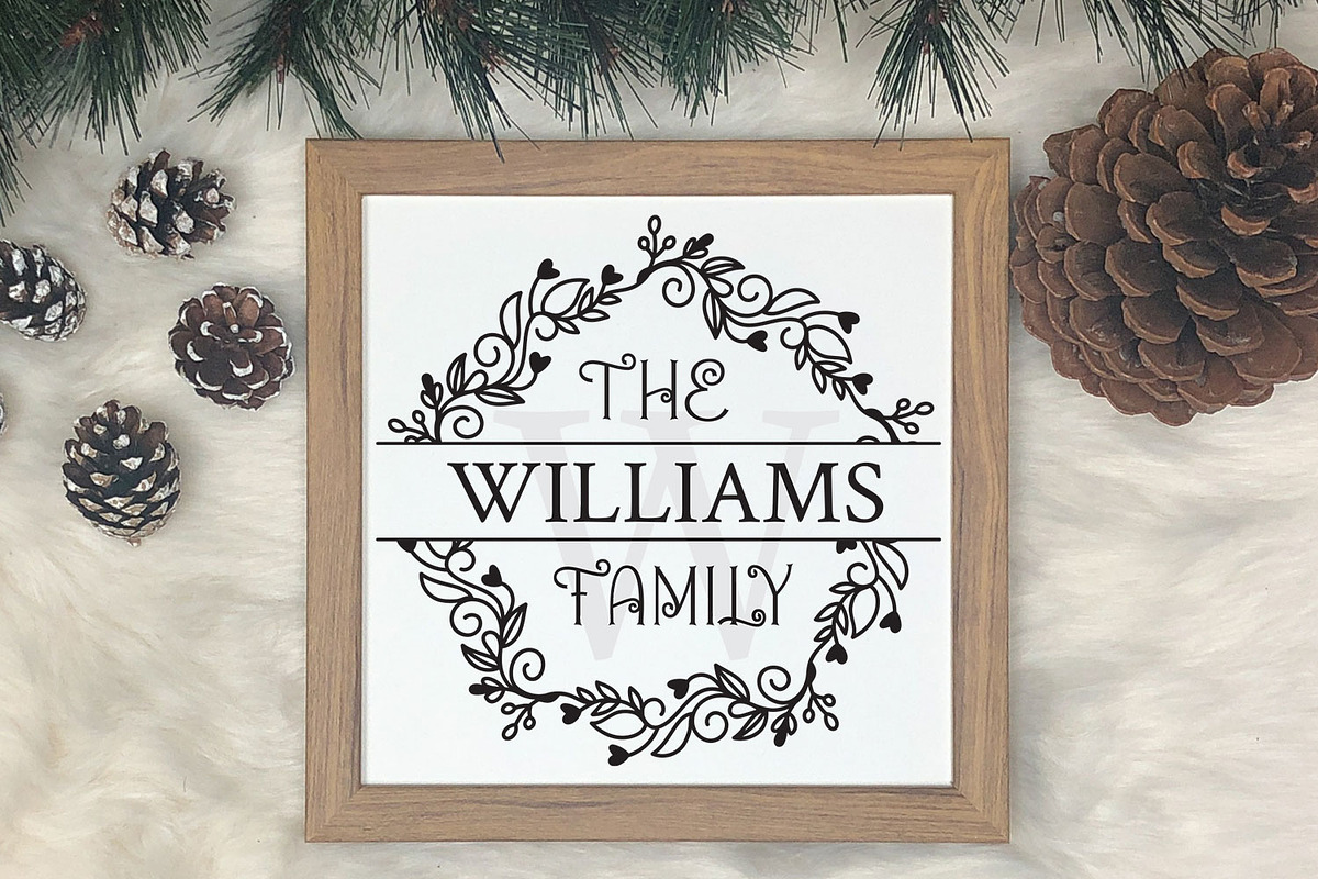 Family Monogram Frames SVG Bundle, an Object Graphic by Dasagani (Photo 3 of 8)