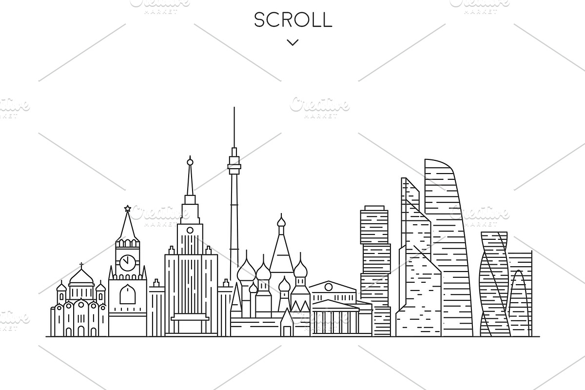 Collection of 14 cities skylines, an Illustration by GlebTagirov (Photo 5 of 9)