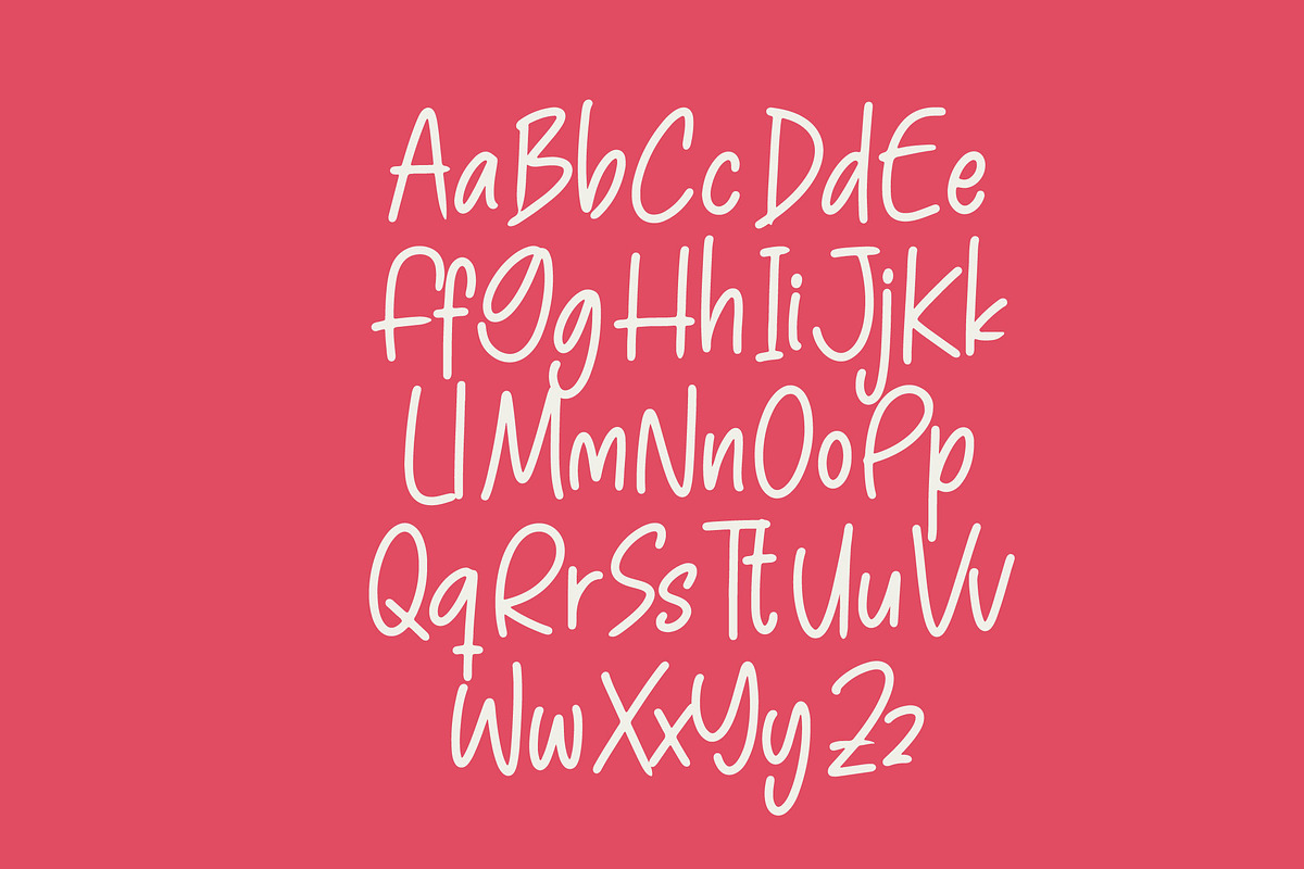 Pinky Doodle Natural Handwritten, a Script Font by Letterena Studios Script (Photo 16 of 20)