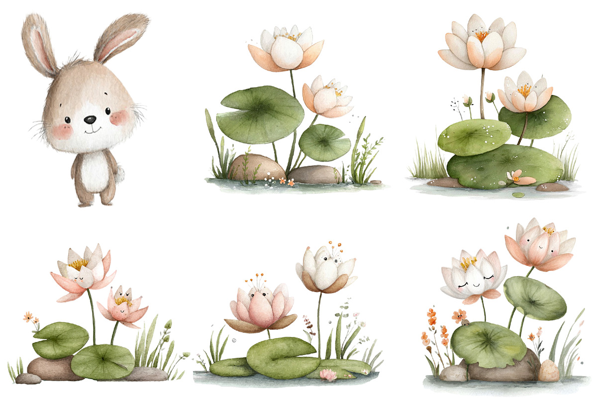 Watercolor Spring Clipart, an Illustration by Designworld (Photo 6 of 7)