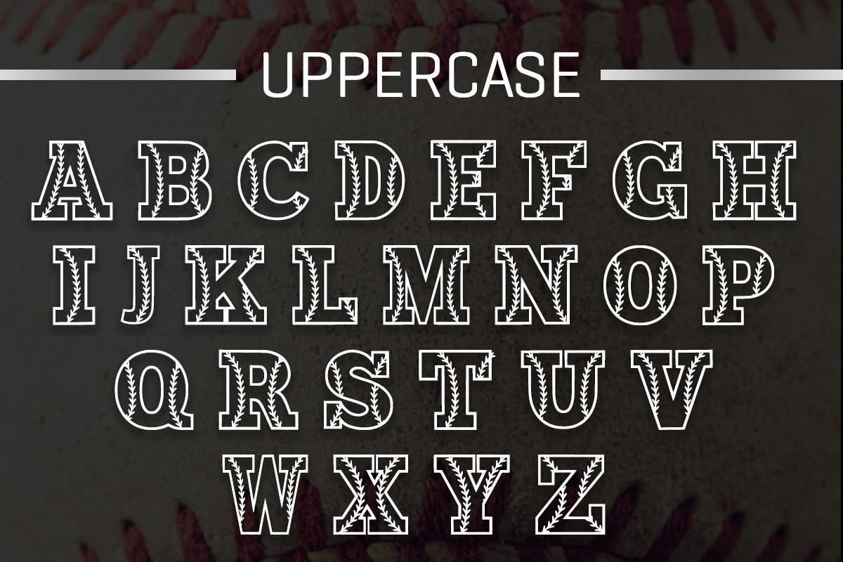 Baseball Season Font, a Font by Actual Pixel (Photo 6 of 6)