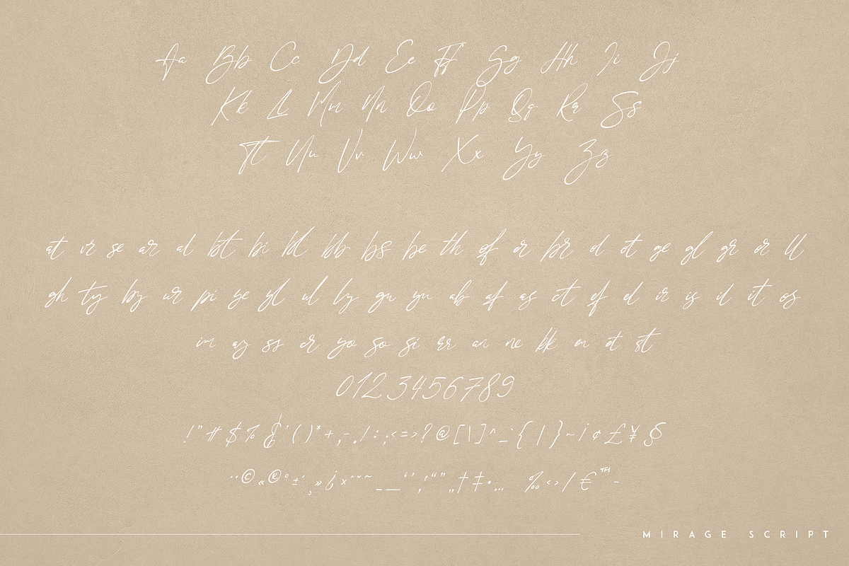 Mirage - creative script font, a Script Font by Only Fonts (Photo 8 of 10)