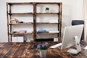 Home office stock photo containing study and business