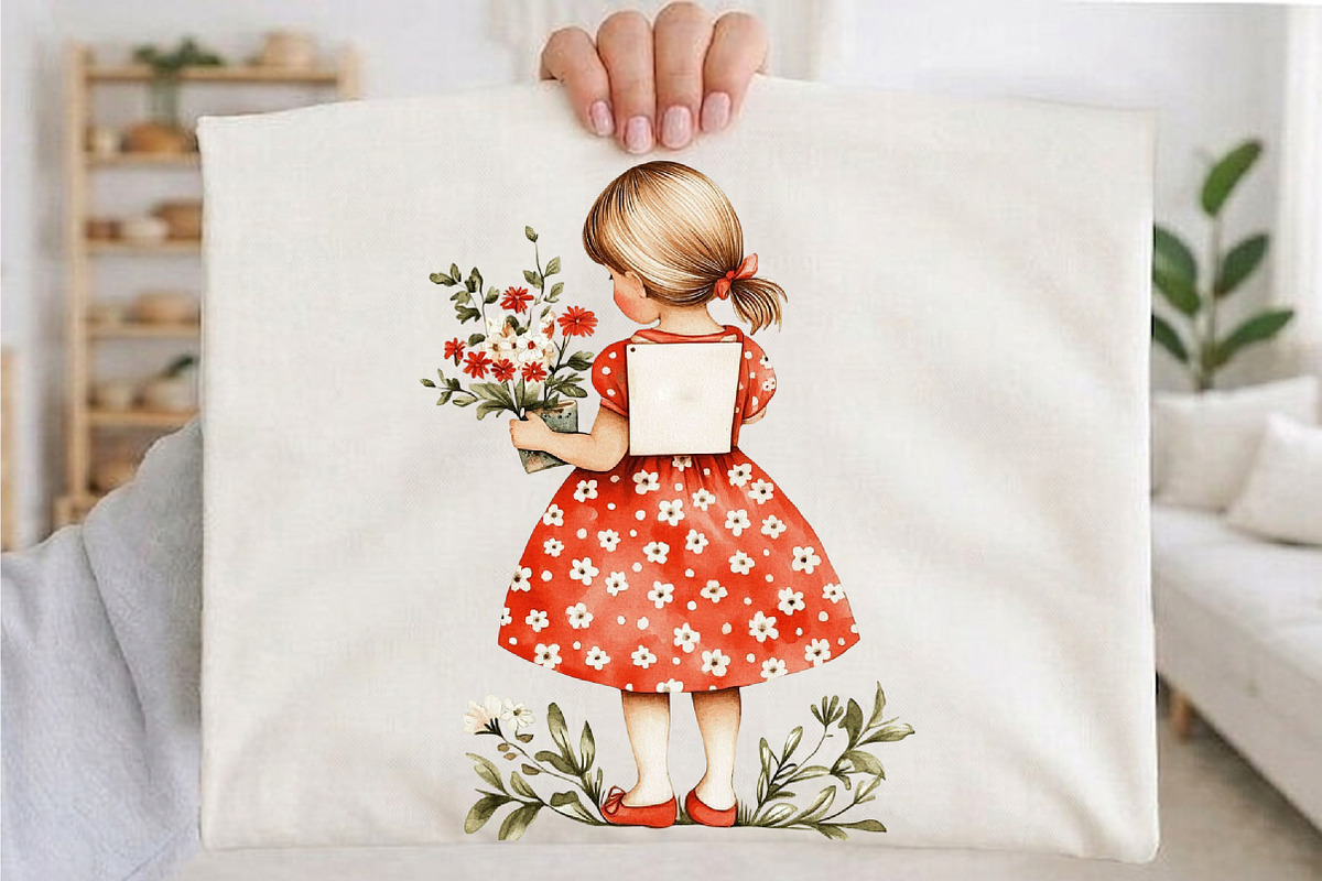Little Summer Girl PNG Clipart, an Illustration by designcity5 (Photo 4 of 5)