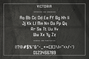 Victoria - Modern Film Font