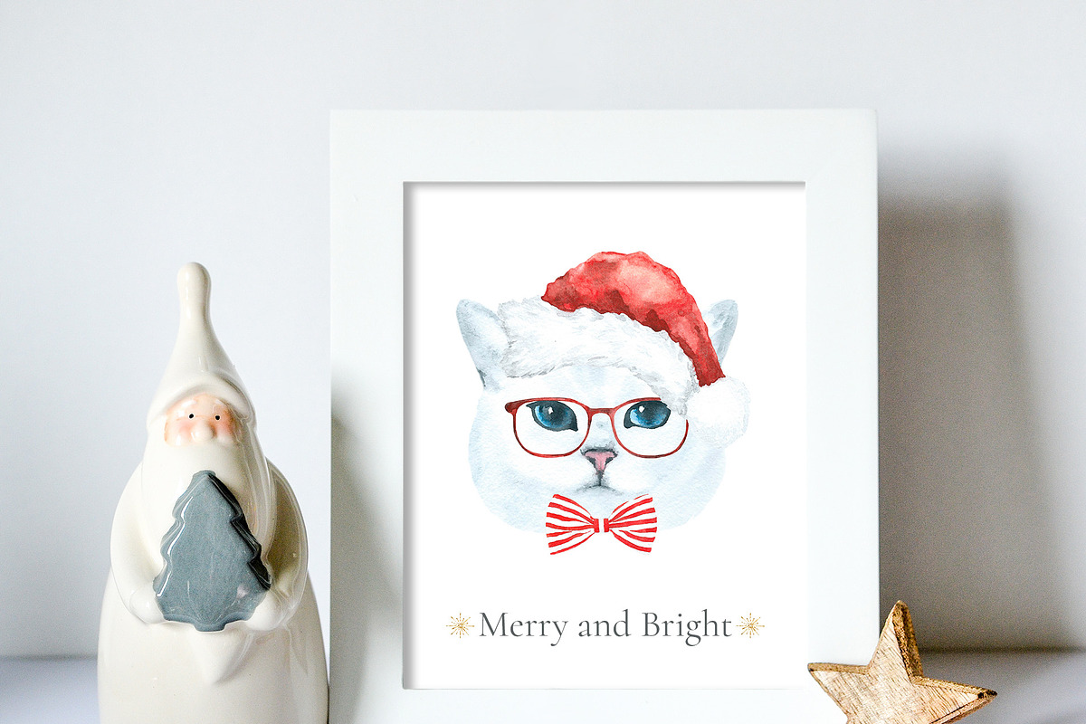 Christmas Character Dogs & Cats, an Animal Illustration by Catherine Wheel (Photo 4 of 23)