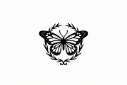 Rose Butterfly Wreath Silhouette —, an Illustration by Amazin_art (Thumbnail 17 of 25)