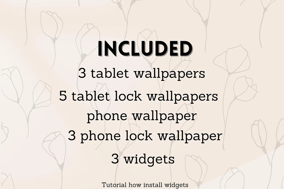 Flower iOS Wallpaper Icons Theme, a Background Graphic by BeeRubby (Photo 8 of 8)