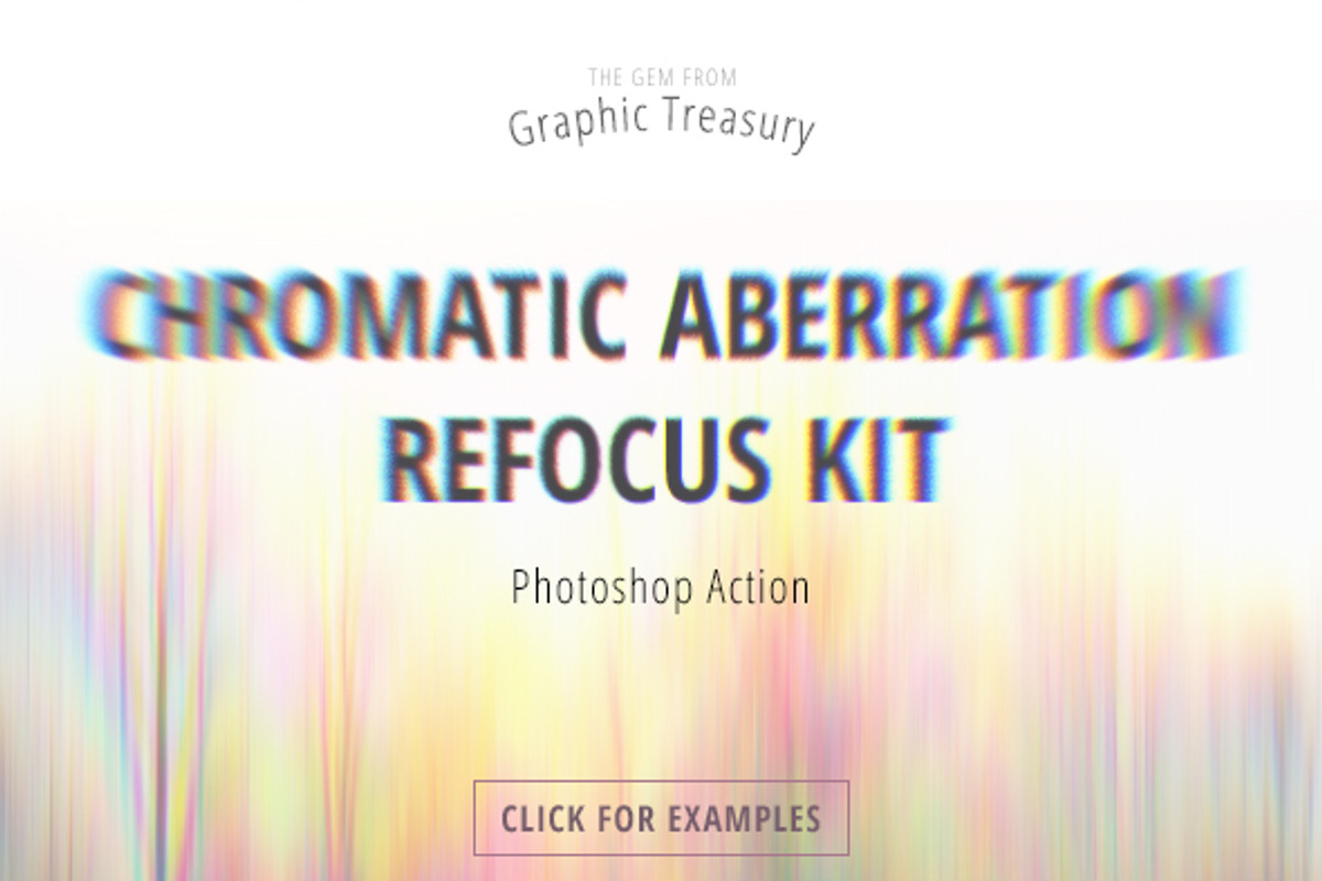 Chromatic Aberration Refocus Kit, an Action Add-On by Graphic Treasury (Photo 1 of 2)