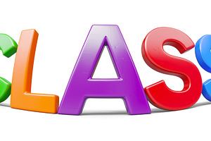 Plastic Letters Class Fisheye Lens, a School & Education Photo by Andy Dean Photography