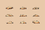 Hand Drawn Desert Landscape Elements, an Illustration by Artolabs (Thumbnail 16 of 19)