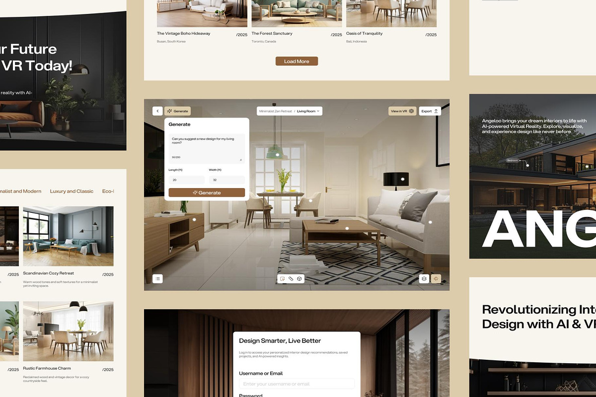 Angeloo AI Virtual Interior Designer, an UI Kit Template by Creative Perspective (Photo 5 of 7)