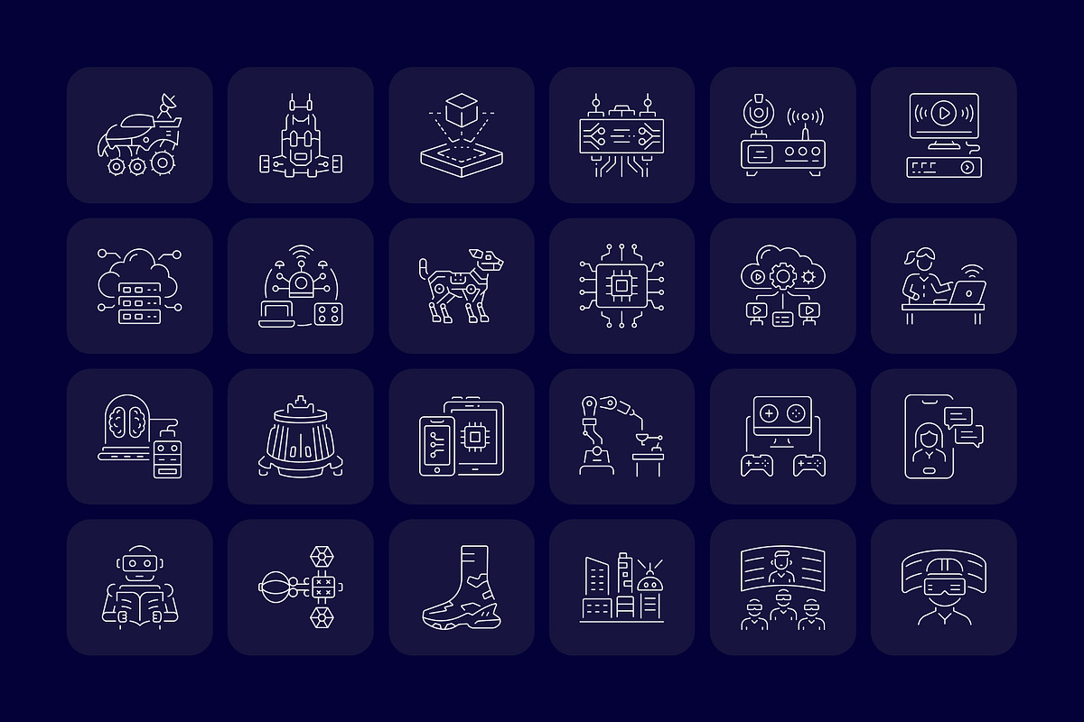 1700 Technology and Futuristic Icon, an Outline Icon by Prosymbols (Photo 8 of 30)