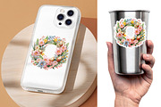Embroidery Easter Wreath Sublimation, an Object Graphic by V Design Creator (Thumbnail 5 of 6)