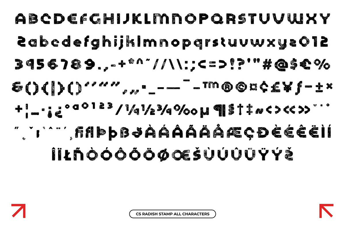 CS Radish Stamp, a Sans Serif Font by Craft Supply Co. (Photo 8 of 8)