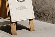 A1 Wooden A-Frame Sign Mockup, an Advertising Mockup by nkate (Thumbnail 3 of 4)