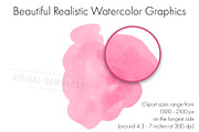 Watercolor Elements Clipart, an Object Graphic by The Digital Download Shop (Thumbnail 2 of 9)