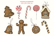 Vector Christmas collection, an Illustration by Tabiti (Thumbnail 3 of 10)