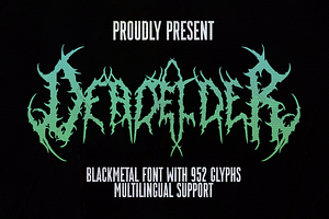 Dead Elder, a Blackletter Font by Hello Good Studio