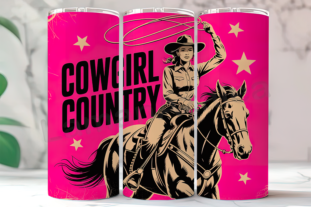 Pink Cowgirl Country 20oz Tumbler, an Arts & Entertainment Photo by LamanAzalea (Photo 1 of 2)