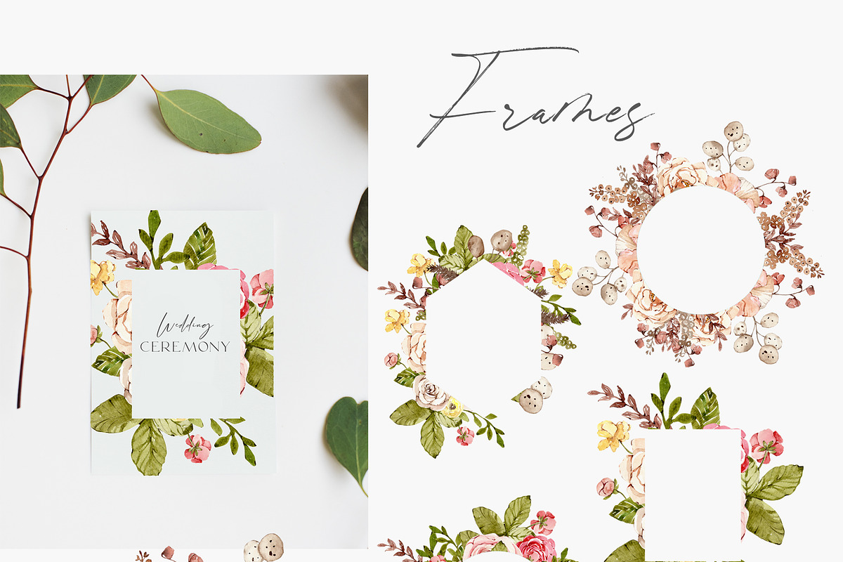GREEN/BEIGE FLOWER collection, a Decorative Illustration by Julia Bogdan (Photo 5 of 9)