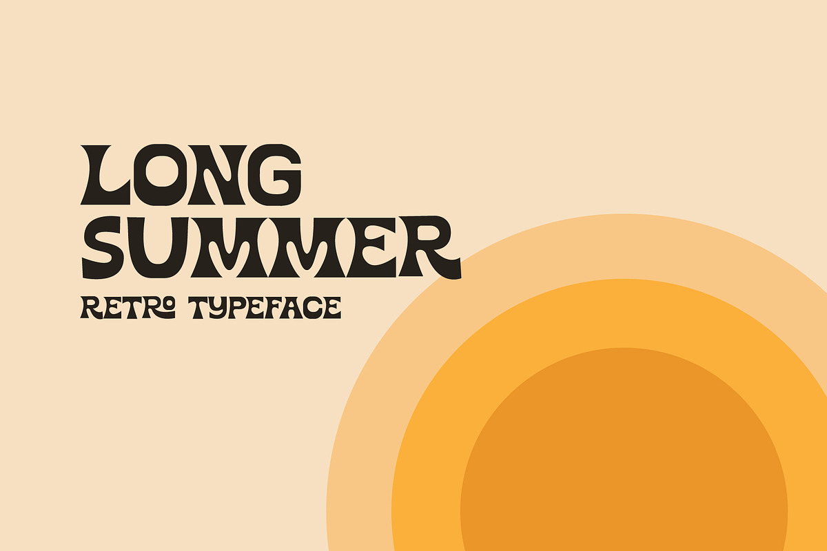 Long Summer, a Serif Font by Midnight Grim (Photo 1 of 5)