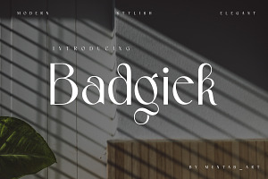 Badgiek Modern Stylish