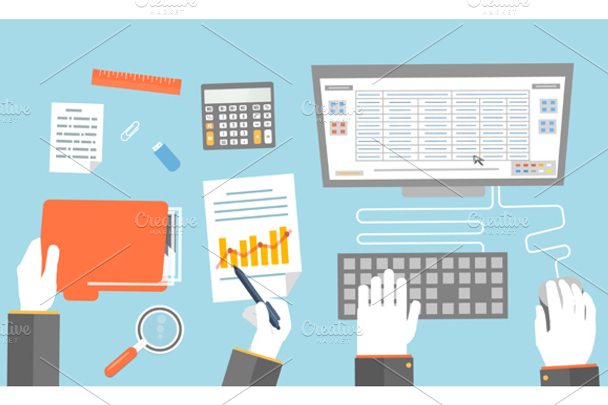 Set teamwork Business Concept