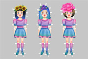 Paper doll, an Illustration by Watercolor life (Thumbnail 3 of 4)