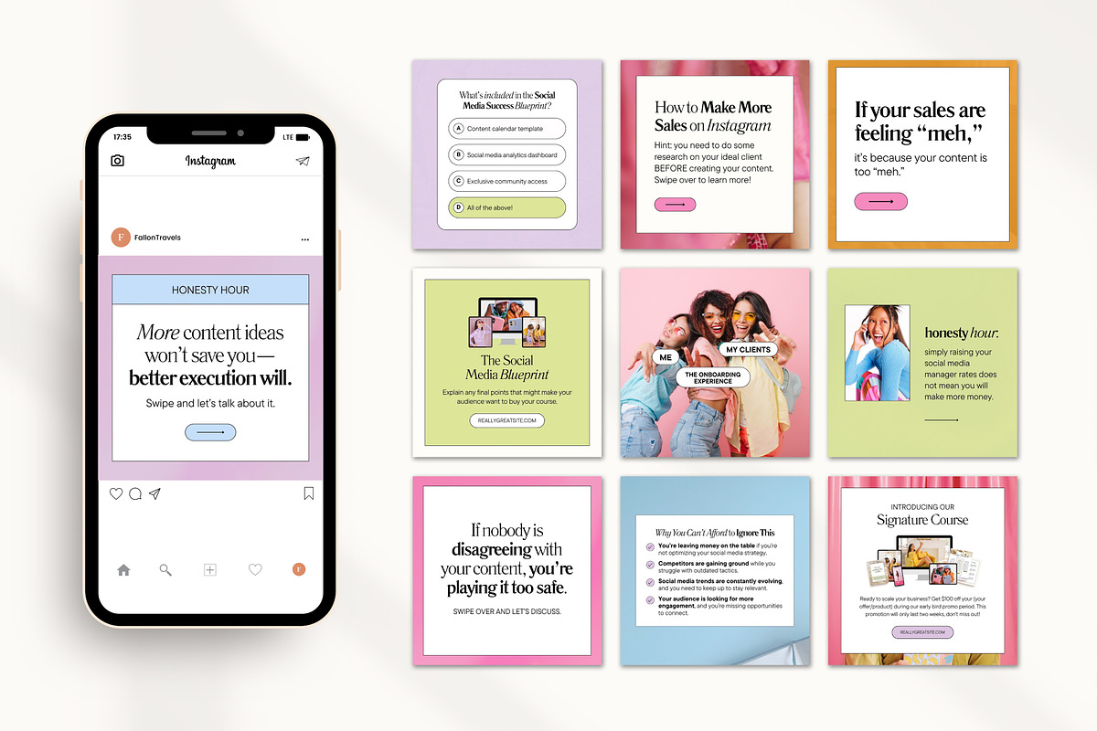 Instagram Creator for Coaches Canva, a Social Media Template by Fallon Gerst (Photo 33 of 47)