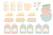 Soft Pastel Baking Clipart, an Illustration by Amanda Ilkov (Thumbnail 4 of 4)