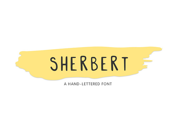 Sherbert, A Hand-Lettered Font preview 6