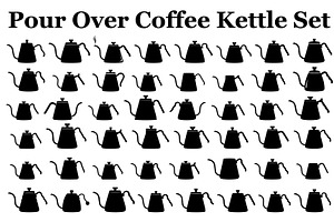 Pour Over Coffee Kettle Set, a Graphic by Designer_Momina