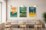 30 Travel City Prints, a Background Graphic by NassyArt (Thumbnail 6 of 14)
