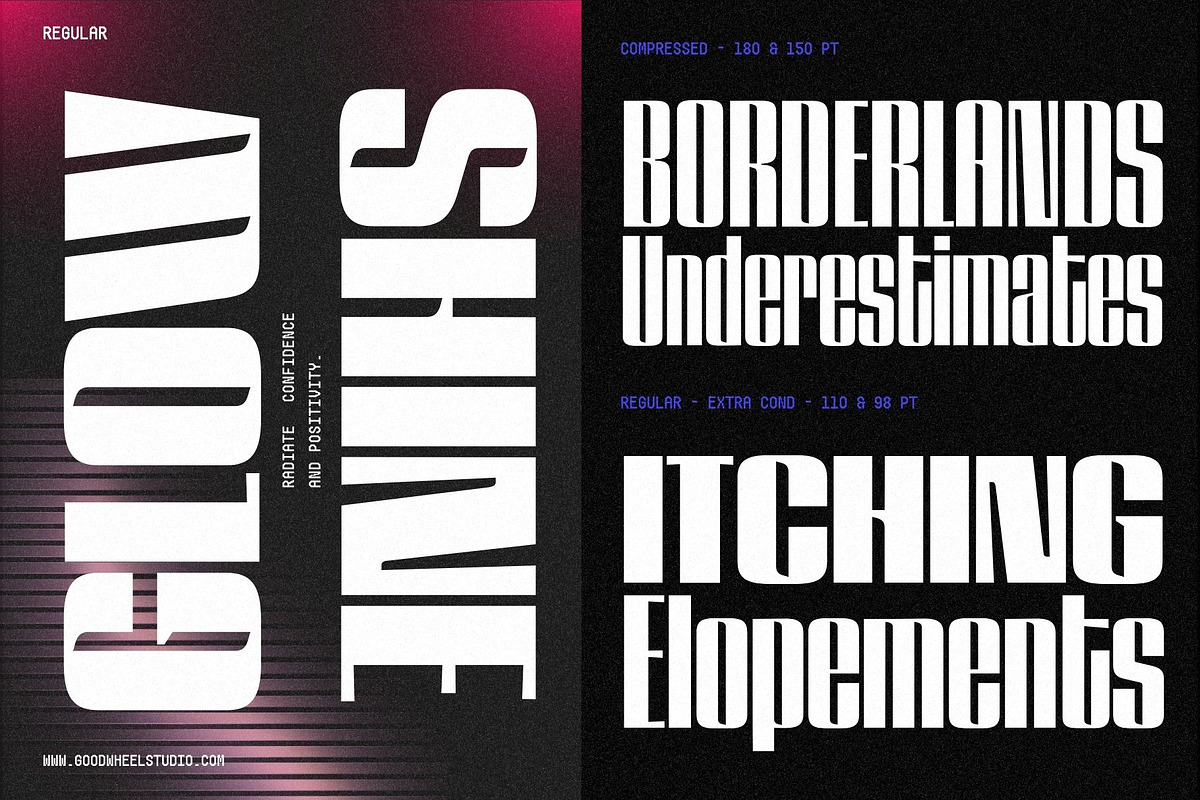GW Lazor Font Family, a Sans Serif Font by Goodwheel Studio (Photo 11 of 14)