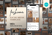 Fashiona Bundle Canva Template, a Social Media Template by Kawalan Studio (Thumbnail 1 of 6)