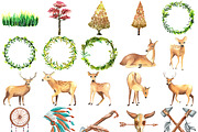 101 TRIBAL NATIVE AMERICAN CLIPART, an Illustration by LilyBoo Clipart (Thumbnail 3 of 6)