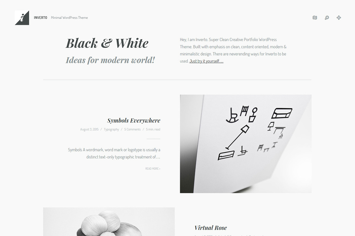 Inverto - Minimal WordPress Theme, a WordPress Template by IshYoBoy (Photo 3 of 6)