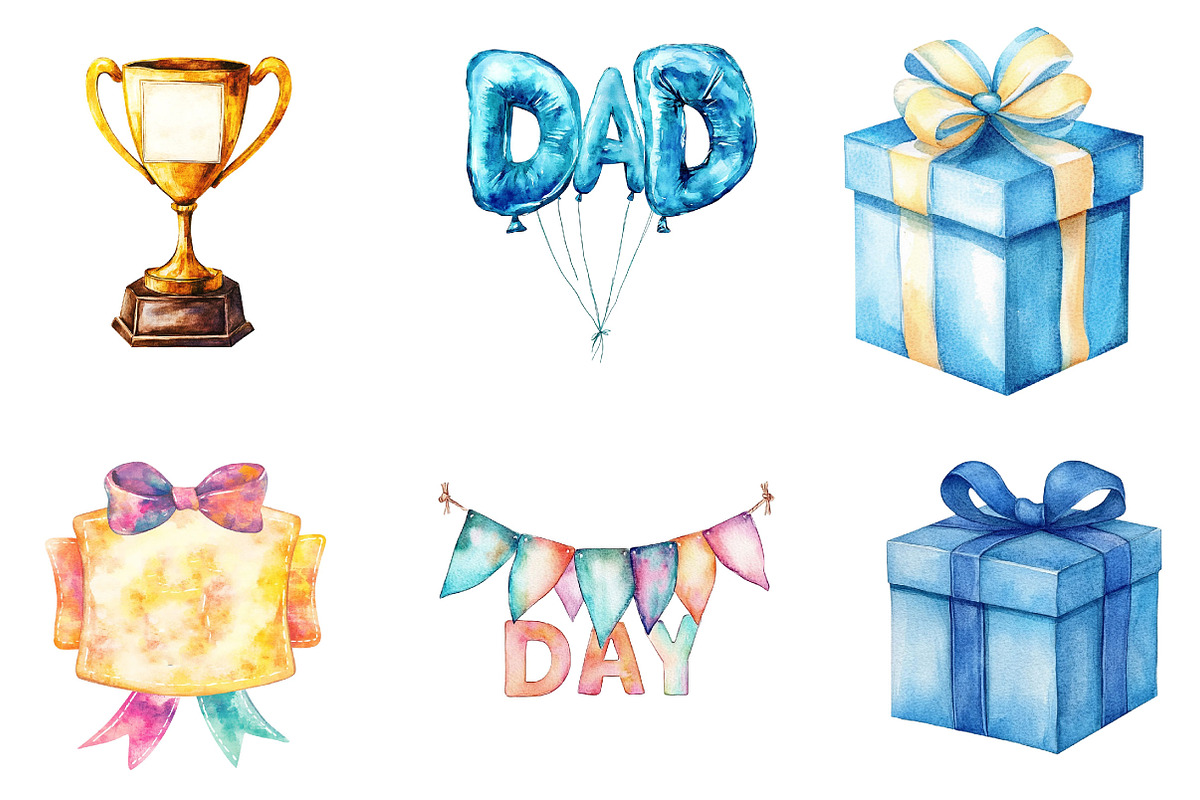 Retro Father's Day PNG Clipart, a Seasonal Illustration by Designking (Photo 3 of 5)