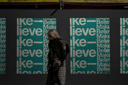 Night outdoor fly poster set mockup, a Print Template by MakeBelieve