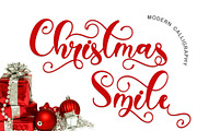 Christmas Smile, a Script Font by Yoga Letter (Thumbnail 1 of 8)