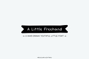 A Little Freehand Font, a Handwritten Font by Kassy (Thumbnail 1 of 10)