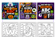 Halloween ABC Alphabet Coloring, an Education Illustration by Design Station (Thumbnail 2 of 3)