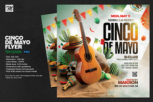 Cinco De Mayo Flyer Template, a Flyer Template by Tarommir