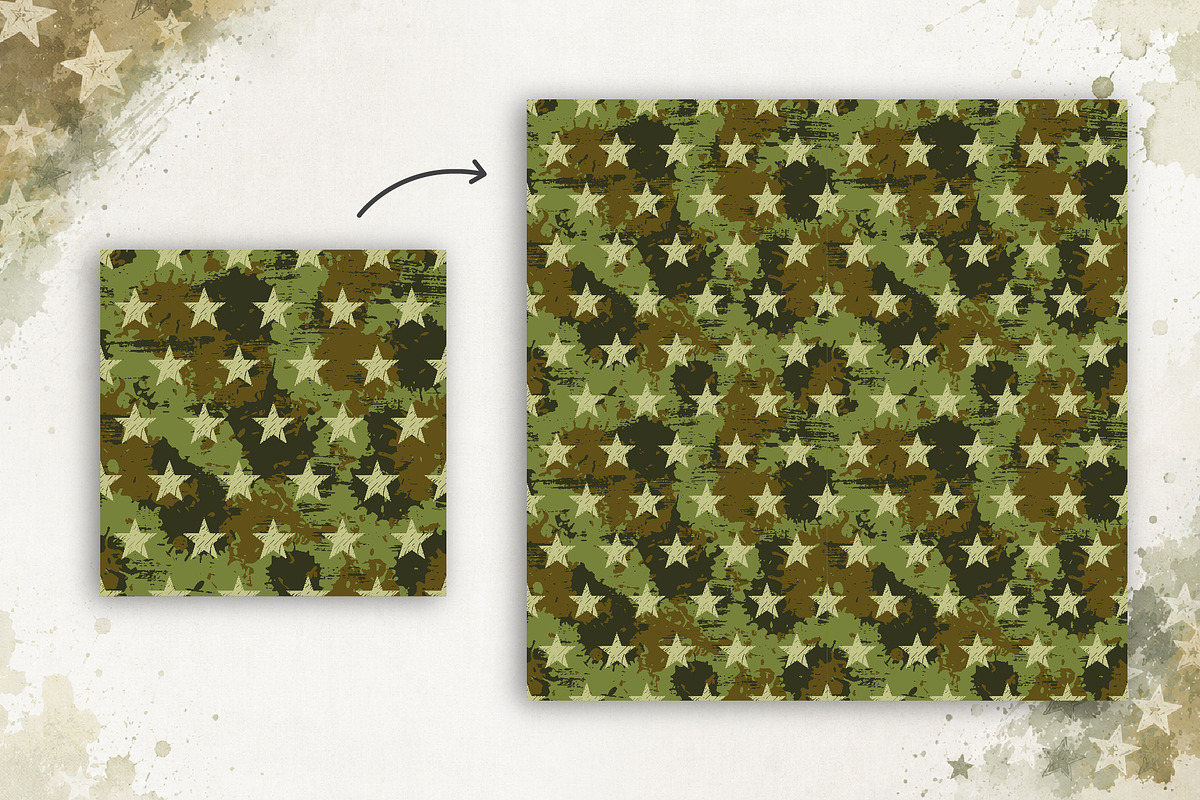 Vector seamless starry patterns, a Pattern Graphic by Iryna Denysova (Photo 2 of 8)