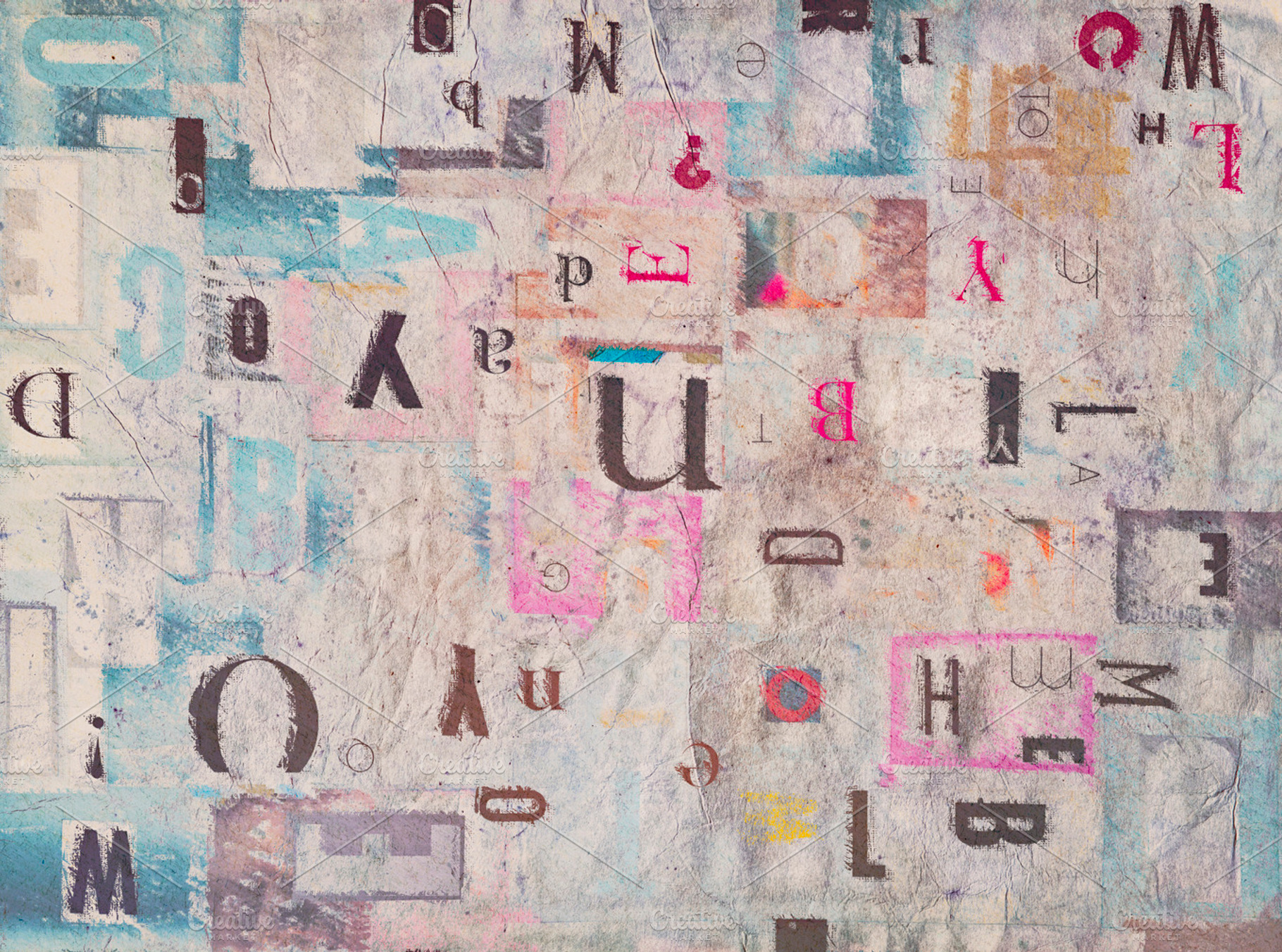 Mixed Fonts Abstract Background, an Abstract Photo by Eddie Cloud